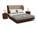 Modern Bedroom Furniture Set 37 3D-Modell
