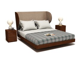 Modern Bedroom Furniture Set 37 Modèle 3D
