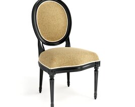 Antique Oval-Backed Chair Modello 3D
