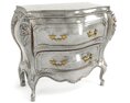 Antique Silver-Finish Chest of Drawers 3D модель