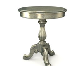 Elegant Antique Side Table Modelo 3D