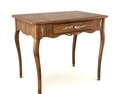 Antique Wooden Side Table 3D 모델 