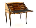 Antique Writing Bureau Desk 3d model