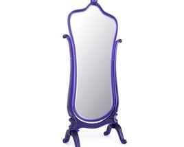 Antique Purple Standing Mirror Modelo 3d