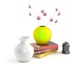 Vases and Books Decor Set 3D-Modell