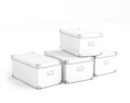 Stackable Storage Boxes Modello 3D