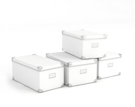 Stackable Storage Boxes Modèle 3D