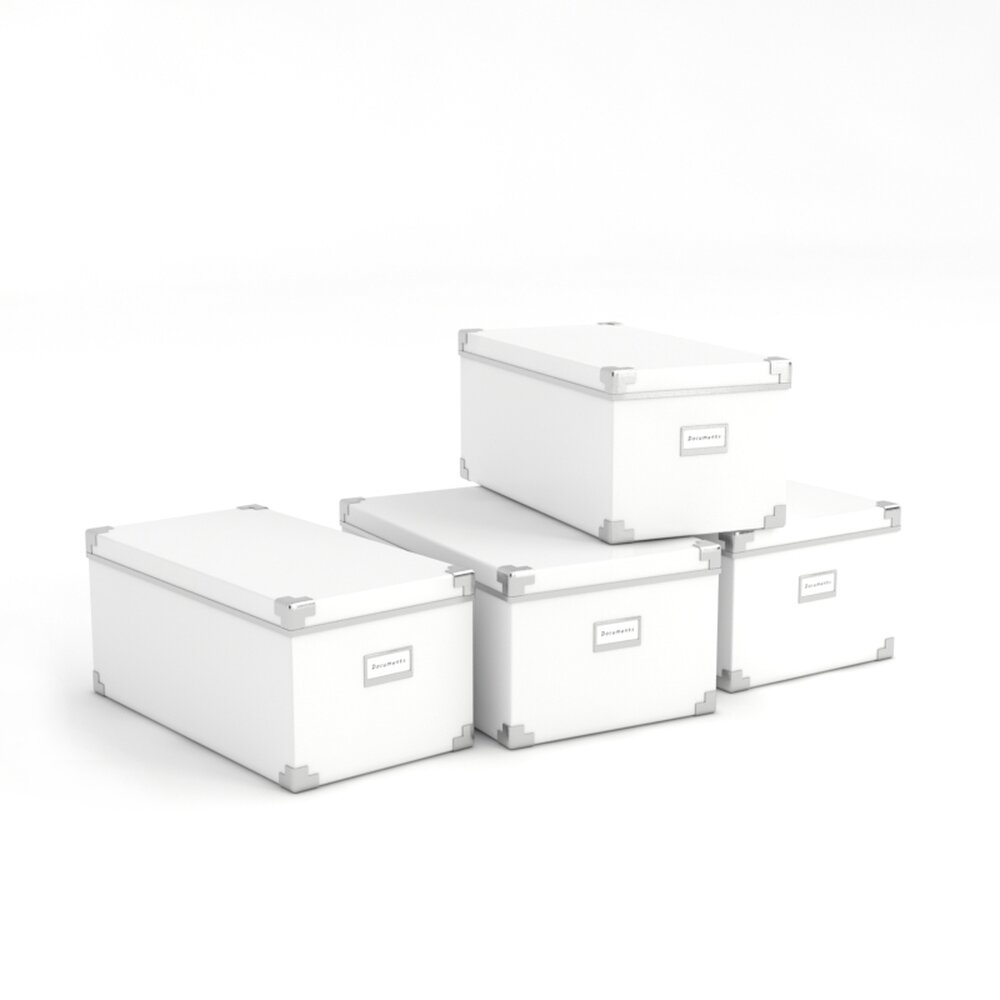 Stackable Storage Boxes 3D 모델 