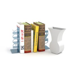 Books and Vase Still Life 3D-Modell