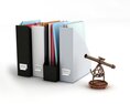 Office Binders and Desk Organizer 3Dモデル