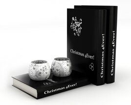Christmas Decor and Literature Set 3D модель