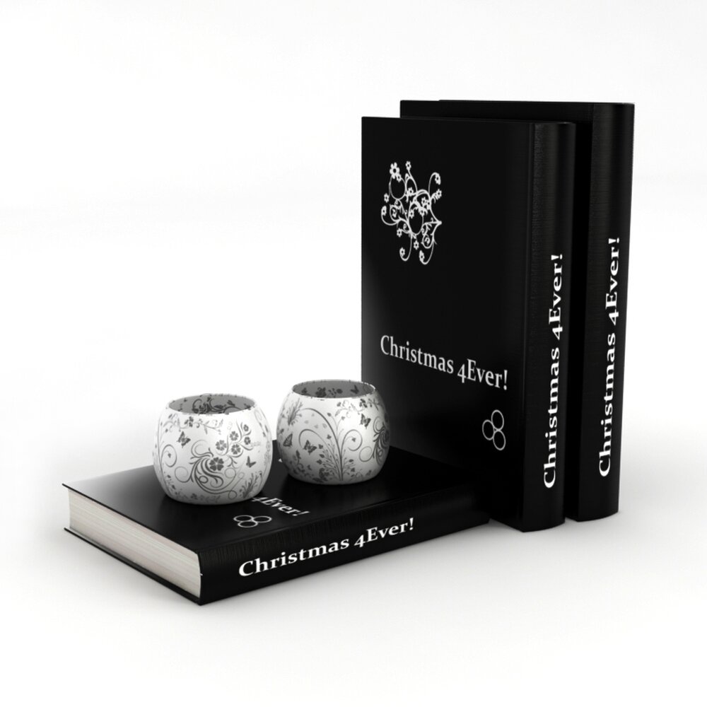 Christmas Decor and Literature Set 3d model