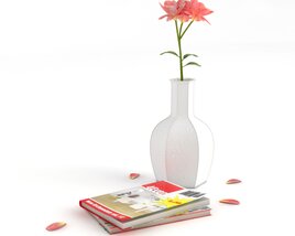 Vase and Book Still Life Modello 3D