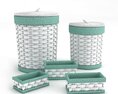 Woven Storage Containers 3d model