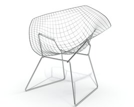 Wireframe Modern Chair 3D 모델 