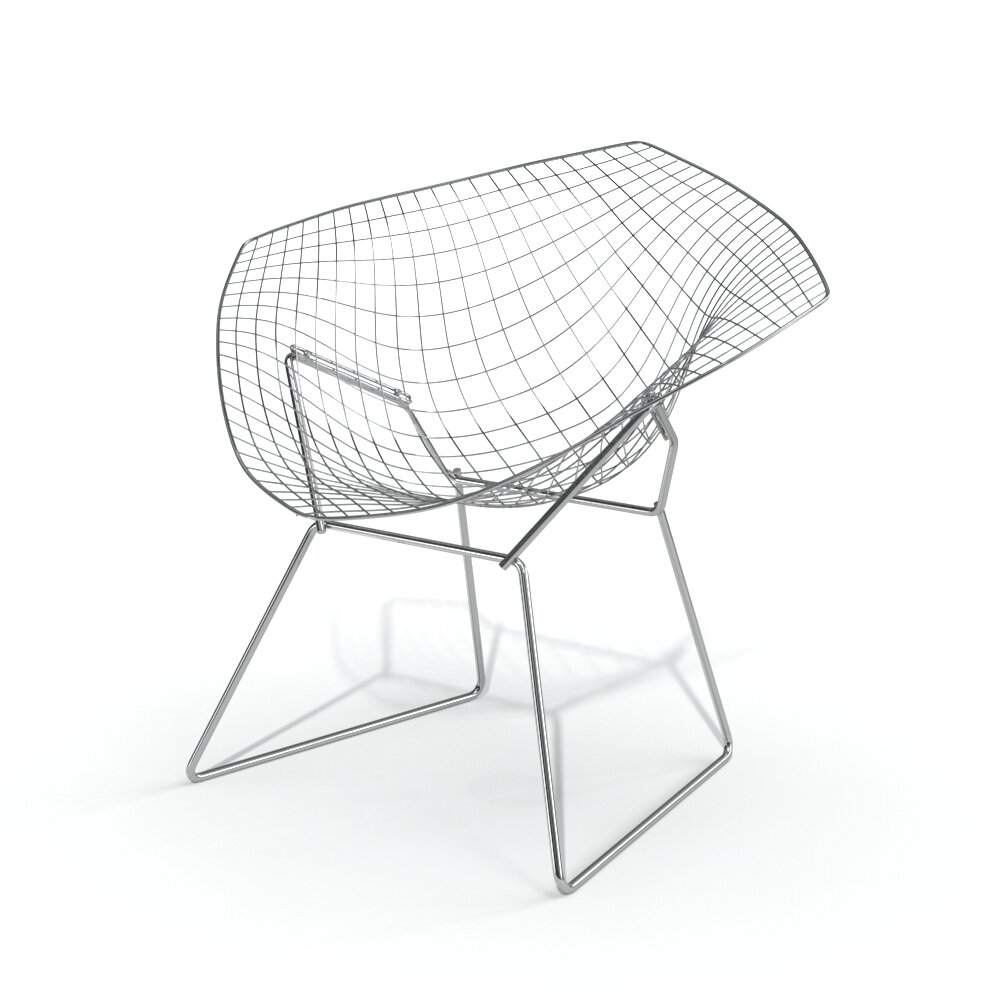 Wireframe Modern Chair Modelo 3d