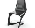 Modern Black Chair 02 3d model