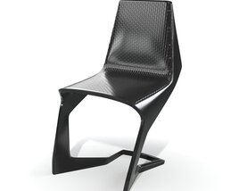 Modern Black Chair 02 Modello 3D