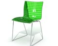 Modern Green Grid Chair 3D 모델 