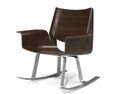 Modern Wooden Rocking Chair 02 3d model