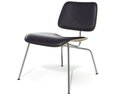 Modern Black Lounge Chair 04 3d model