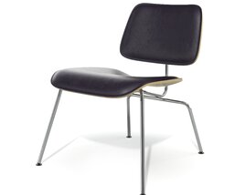 Modern Black Lounge Chair 04 Modelo 3D
