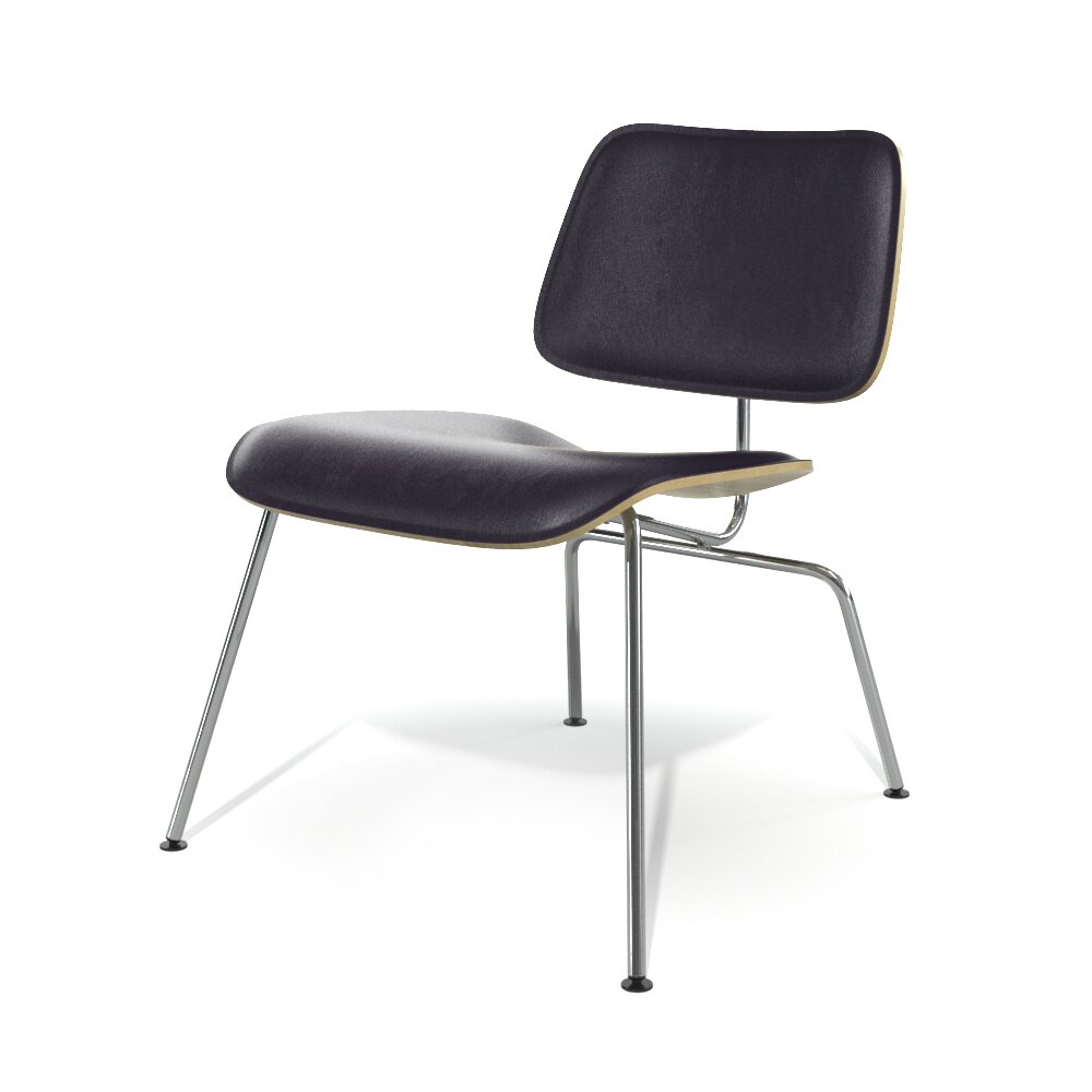 Modern Black Lounge Chair 04 Modèle 3D