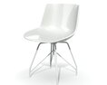 Modern White Chair 02 3d model