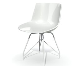 Modern White Chair 02 3D модель