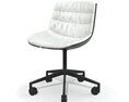 Modern White Office Chair 3D-Modell