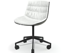 Modern White Office Chair 3D模型
