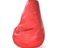 Red Beanbag Chair 3d model