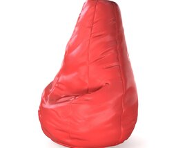 Red Beanbag Chair 3Dモデル