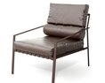 Contemporary Leather Armchair 3d model