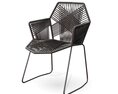 Modern Geometric Wire Chair 3D-Modell