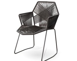 Modern Geometric Wire Chair 3D модель