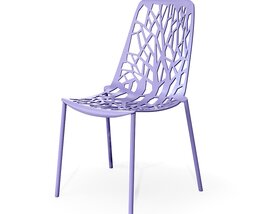Modern Purple Abstract Design Chair Modèle 3D