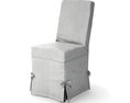 Elegant Slipcovered Chair 3d model