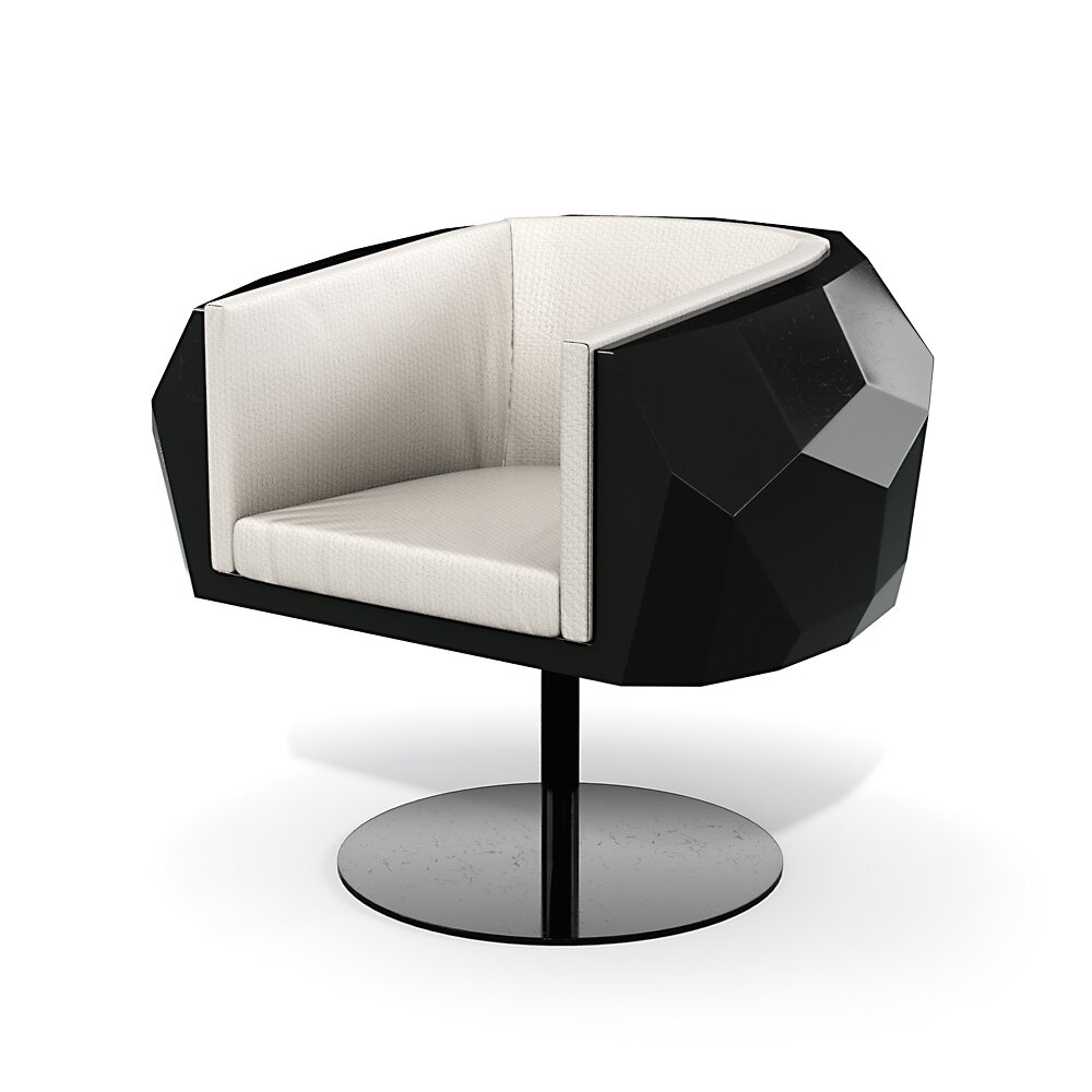 Geometric Modern Armchair 3D 모델 