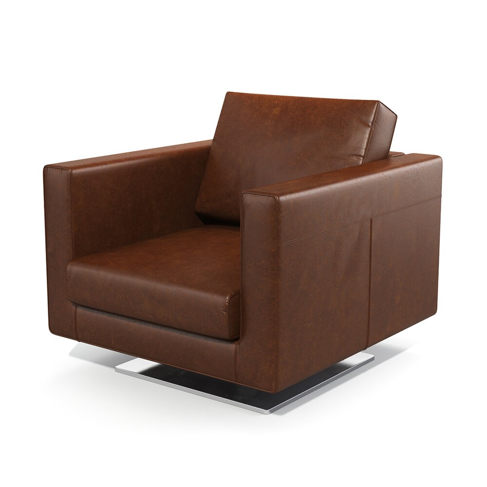 Leather Armchair Modelo 3D