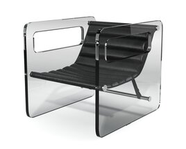 Sleek Modern Armchair 3D model