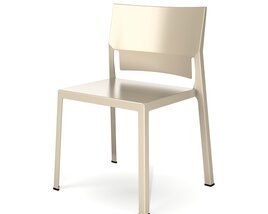 Modern Beige Chair Modello 3D
