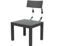 Modern Black Chair 03 3D модель