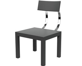 Modern Black Chair 03 Modelo 3D
