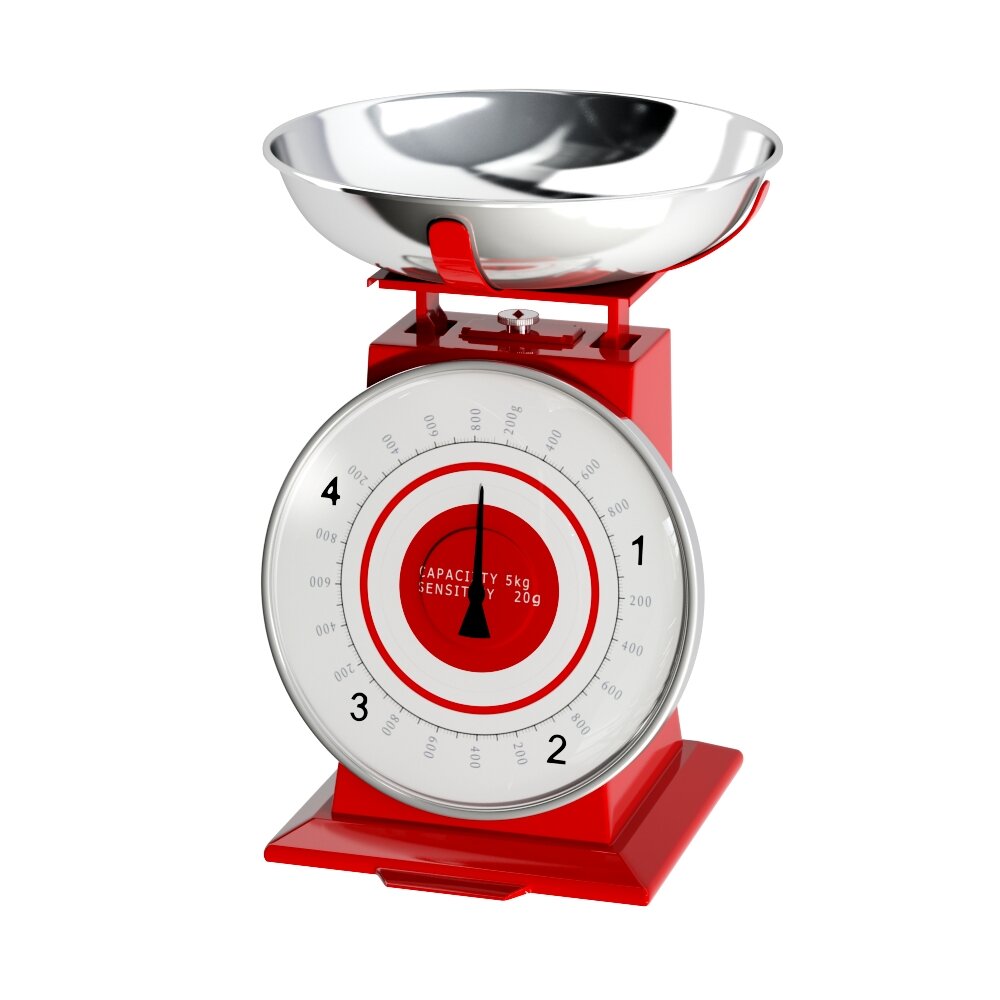 Classic Kitchen Scale 02 3D-Modell
