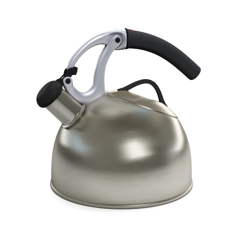 Stainless Steel Whistling Kettle 3D 모델 