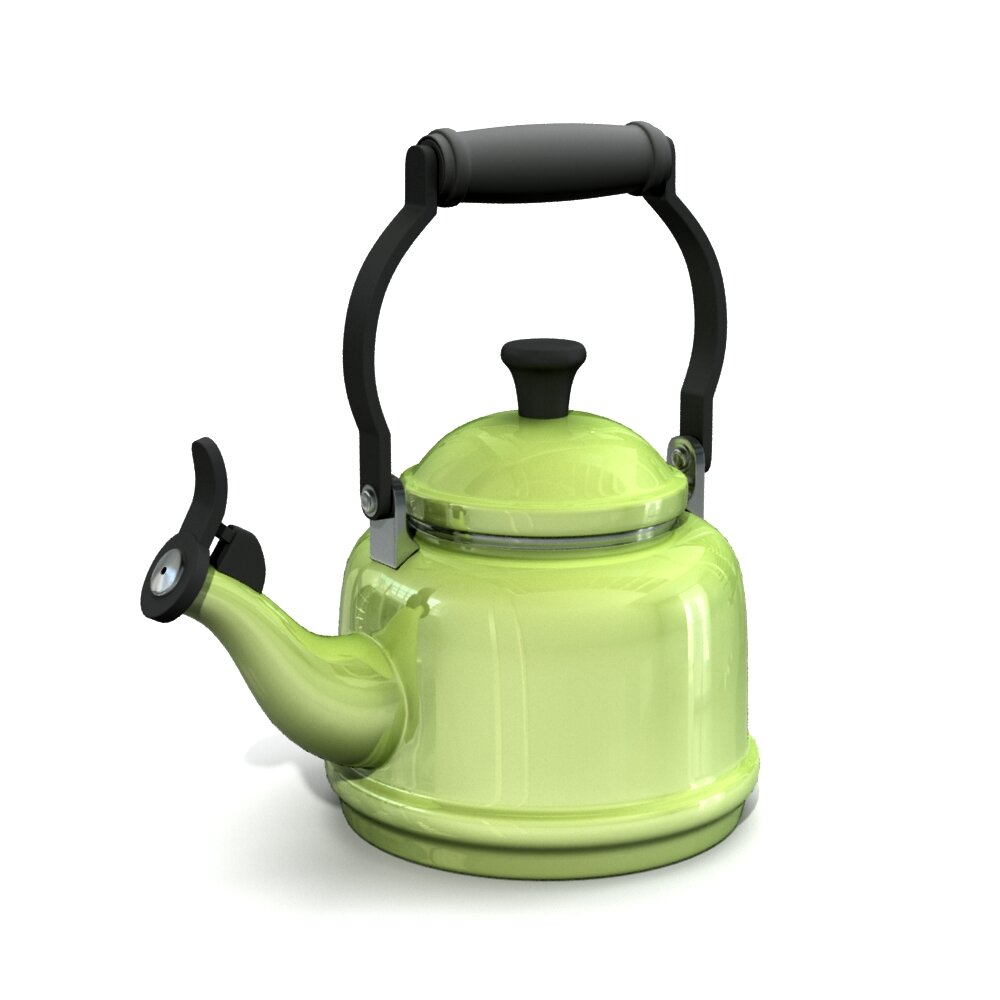 Lime Green Kettle 3D 모델 