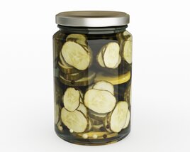 Pickled Cucumber Jar 3D model