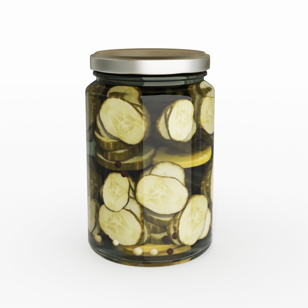 Pickled Cucumber Jar Modello 3D