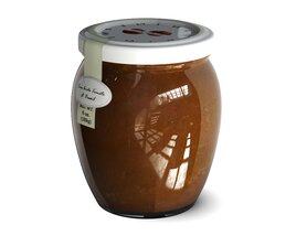 Honey Jar with Dipper Modèle 3D